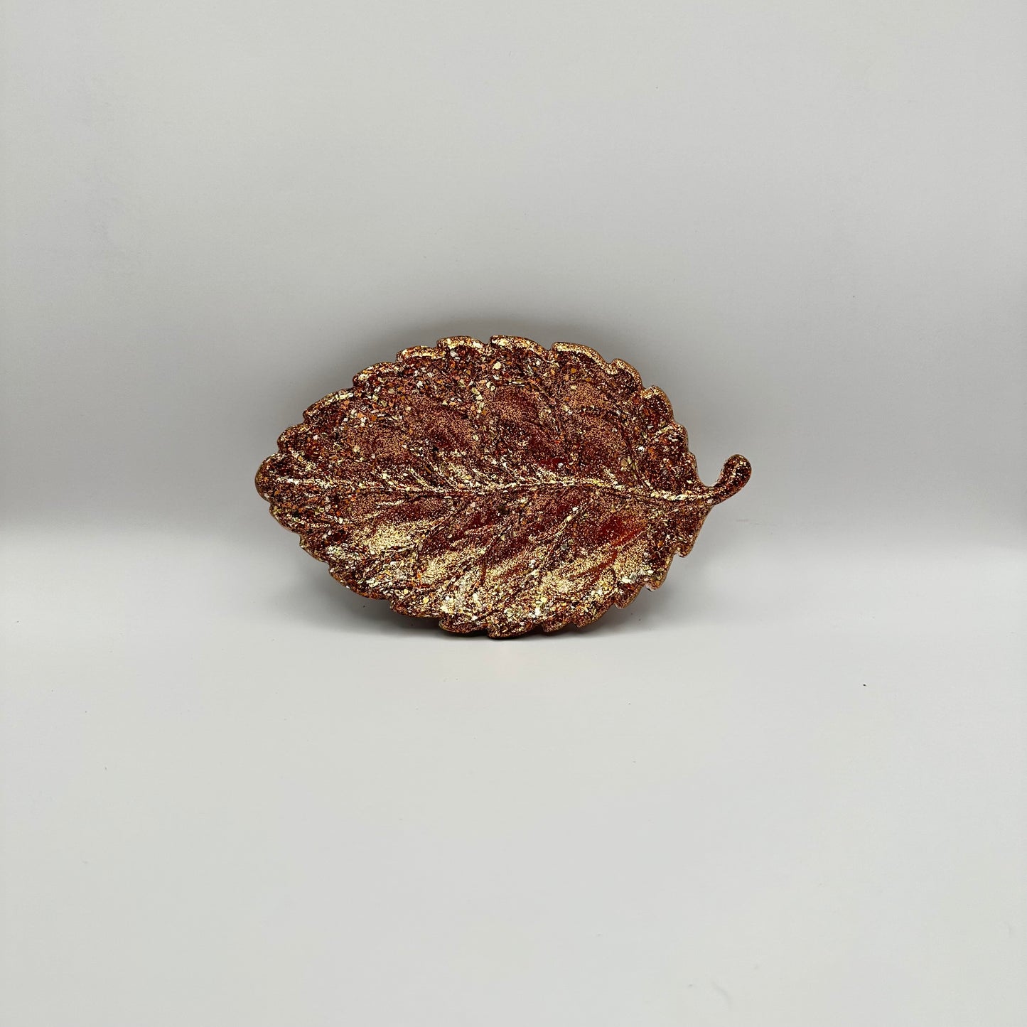 Glitter Leaf Trinket Dish 2